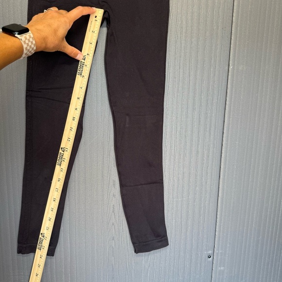 SPANX Black Waistband Stretch Leggings Size Medium - Picture 4 of 6